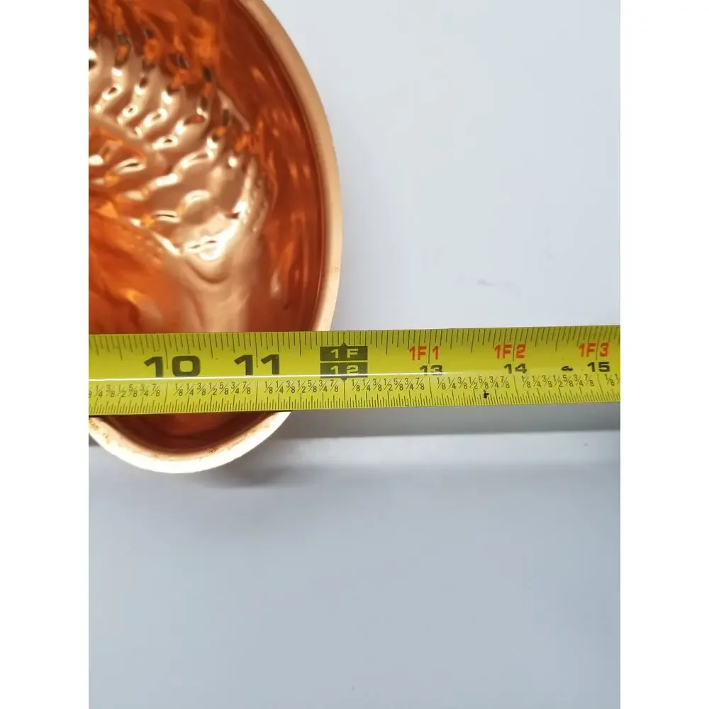 Vintage Large Copper Salmon Fish Jello Mold Bundt Pan Hangs
